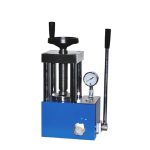 NST-12T manually powder hydraulic press with pointer pressure gauge