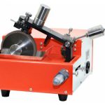 Low Speed Diamond Saw with Dual 4" Cutting Blades for Cylindrical Battery Failure Analysis - NST-150-BC