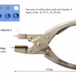 Hand-Held Disc Cutter with One Set of Ring Dies with ID 8,15, 18, 20 mm - NST-T-12
